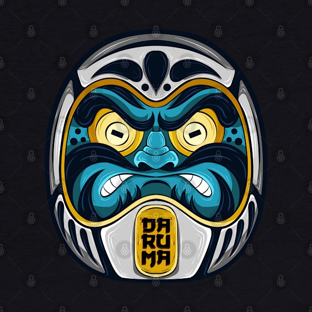 The Great Japanese Daruma 2 - Yabisan vector art - by Yabisan_art